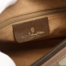 GUCCI GG Supreme Web Sherry Line Shoulder Bag PVC Beige Gold Auth 175956-16