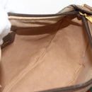 GUCCI GG Supreme Web Sherry Line Shoulder Bag PVC Beige Gold Auth 175956-18