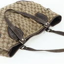 GUCCI GG Canvas Histeria Tote Bag Beige Gold 211954 Auth 175958-6