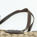 GUCCI GG Canvas Histeria Tote Bag Beige Gold 211954 Auth 175958-8
