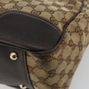 GUCCI GG Canvas Web Sherry Line Pretty Bag Beige Gold Red 163805 Auth 175959-16