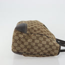 GUCCI GG Canvas Web Sherry Line Pretty Bag Beige Gold Red 163805 Auth 175959-3