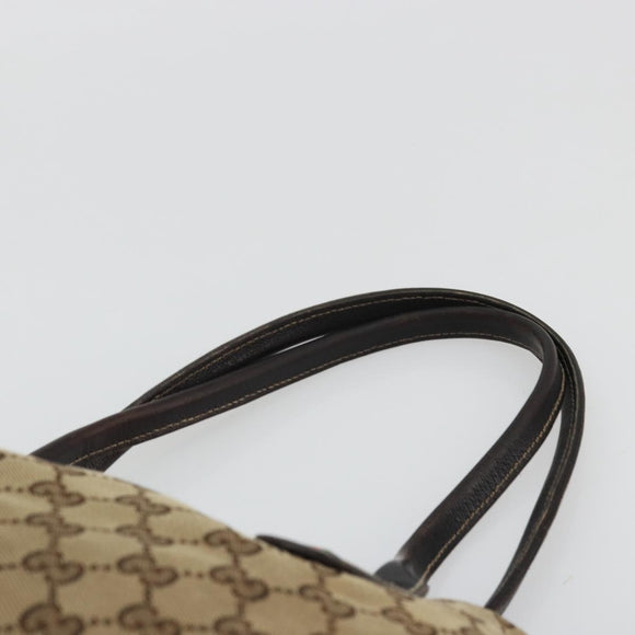 GUCCI GG Canvas Web Sherry Line Pretty Bag Beige Gold Red 163805 Auth 175959