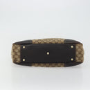 GUCCI GG Canvas Web Sherry Line Pretty Bag Beige Gold Red 163805 Auth 175959-5