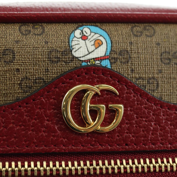 GUCCI Micro GG Supreme Doraemon Collaboration Bag PVC Beige 647784 Auth 175960M