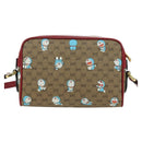 GUCCI Micro GG Supreme Doraemon Collaboration Bag PVC Beige 647784 Auth 175960M-3