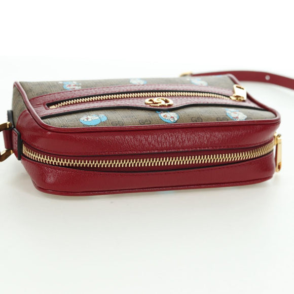 GUCCI Micro GG Supreme Doraemon Collaboration Bag PVC Beige 647784 Auth 175960M