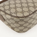 GUCCI GG Supreme Web Sherry Line Bag PVC Beige Gold 89 02 032 Auth 175961-17