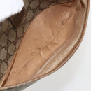 GUCCI GG Supreme Web Sherry Line Bag PVC Beige Gold 89 02 032 Auth 175961-11