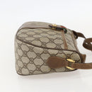 GUCCI GG Supreme Web Sherry Line Bag PVC Beige Gold 89 02 032 Auth 175961-4