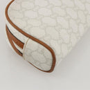 GUCCI GG Plus Supreme Shoulder Bag PVC White Gold Auth 175962-16