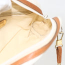 GUCCI GG Plus Supreme Shoulder Bag PVC White Gold Auth 175962-19