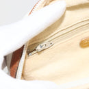 GUCCI GG Plus Supreme Shoulder Bag PVC White Gold Auth 175962-21