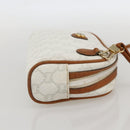 GUCCI GG Plus Supreme Shoulder Bag PVC White Gold Auth 175962-4