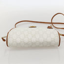 GUCCI GG Plus Supreme Shoulder Bag PVC White Gold Auth 175962-5