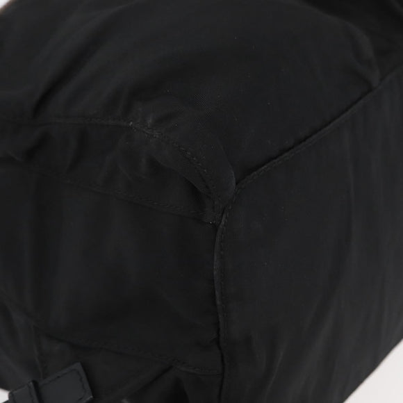 PRADA Backpack Nylon Black Silver Auth 175963