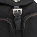 PRADA Backpack Nylon Black Silver Auth 175963-22