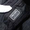 PRADA Backpack Nylon Black Silver Auth 175963-25
