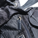 PRADA Backpack Nylon Black Silver Auth 175963-28