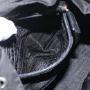PRADA Backpack Nylon Black Silver Auth 175963-29