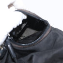 PRADA Backpack Nylon Black Silver Auth 175963-30