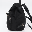 PRADA Backpack Nylon Black Silver Auth 175963-3