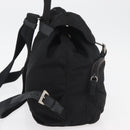 PRADA Backpack Nylon Black Silver Auth 175963-4