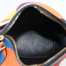 LOEWE Elephant Shoulder Bag Leather Multicolor Gold Auth 175965A-11