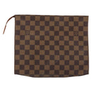 LOUIS VUITTON Damier Ebene Poche Toilette 26 Pouch N47543 LV Auth 175966-3