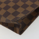 LOUIS VUITTON Damier Ebene Poche Toilette 26 Pouch N47543 LV Auth 175966-8