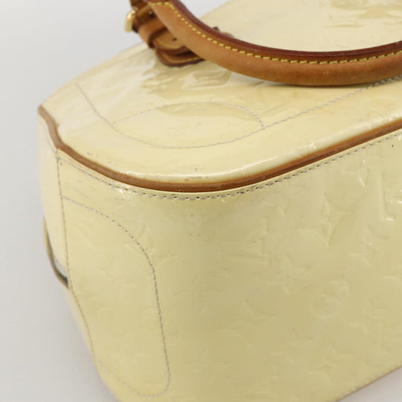 LOUIS VUITTON Monogram Vernis Summit Drive Hand Bag Perle M93514 LV Auth 175967