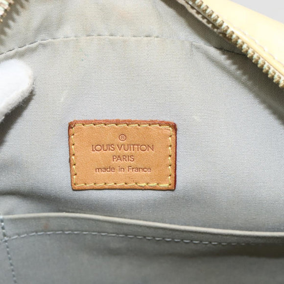 LOUIS VUITTON Monogram Vernis Summit Drive Hand Bag Perle M93514 LV Auth 175967