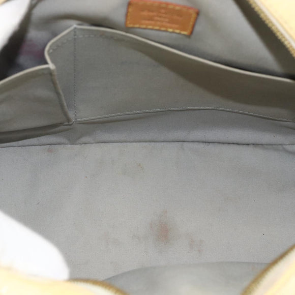 LOUIS VUITTON Monogram Vernis Summit Drive Hand Bag Perle M93514 LV Auth 175967