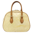 LOUIS VUITTON Monogram Vernis Summit Drive Hand Bag Perle M93514 LV Auth 175967-13