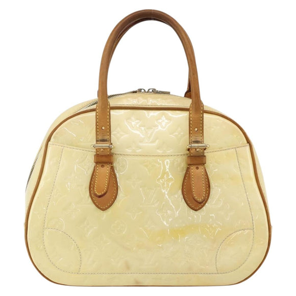 LOUIS VUITTON Monogram Vernis Summit Drive Hand Bag Perle M93514 LV Auth 175967