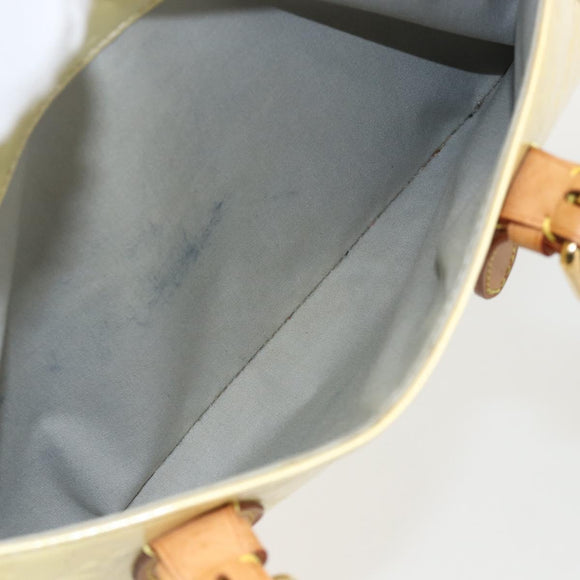 LOUIS VUITTON Monogram Vernis Summit Drive Hand Bag Perle M93514 LV Auth 175967