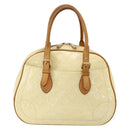 LOUIS VUITTON Monogram Vernis Summit Drive Hand Bag Perle M93514 LV Auth 175967-2
