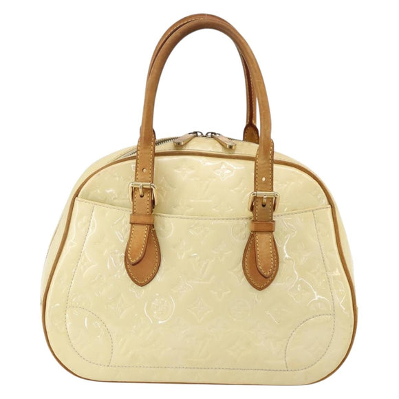 LOUIS VUITTON Monogram Vernis Summit Drive Hand Bag Perle M93514 LV Auth 175967