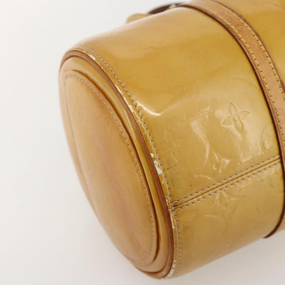 LOUIS VUITTON Monogram Vernis Bedford Hand Bag Beige M91006 LV Auth 175968