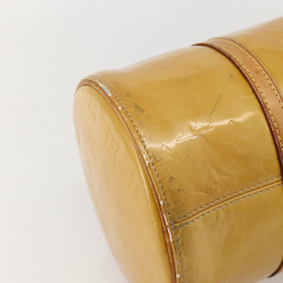 LOUIS VUITTON Monogram Vernis Bedford Hand Bag Beige M91006 LV Auth 175968