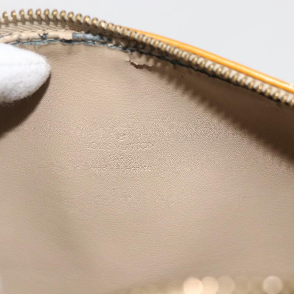LOUIS VUITTON Monogram Vernis Bedford Hand Bag Beige M91006 LV Auth 175968