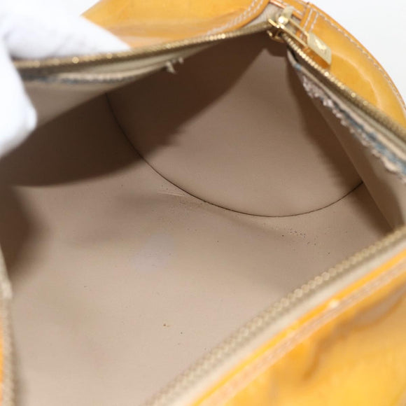 LOUIS VUITTON Monogram Vernis Bedford Hand Bag Beige M91006 LV Auth 175968