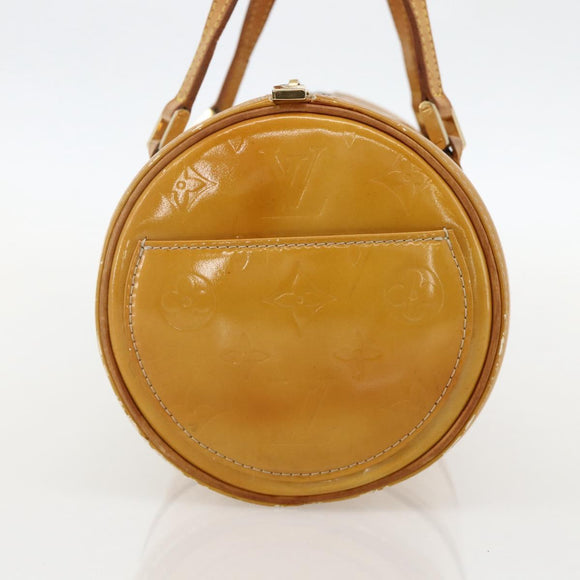 LOUIS VUITTON Monogram Vernis Bedford Hand Bag Beige M91006 LV Auth 175968