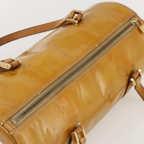 LOUIS VUITTON Monogram Vernis Bedford Hand Bag Beige M91006 LV Auth 175968