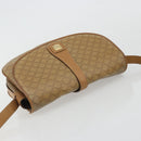 CELINE Macadam Canvas Shoulder Bag PVC Beige Gold Auth 175973-6