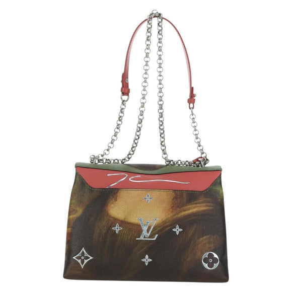 LOUIS VUITTON Masters Collection Poppy Petal Shoulder Bag PVC LV Auth 175975SM