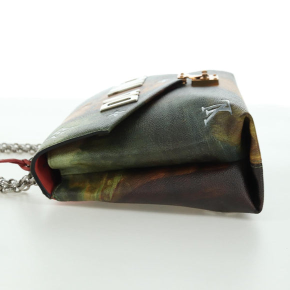 LOUIS VUITTON Masters Collection Poppy Petal Shoulder Bag PVC LV Auth 175975SM
