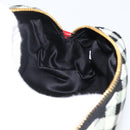 Miu Miu Pouch Nylon White Black Auth 175977A-19