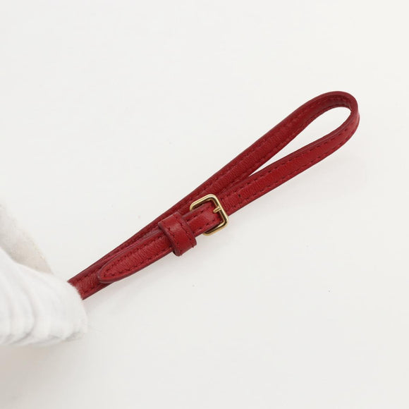 Miu Miu Pouch Nylon White Black Auth 175977A