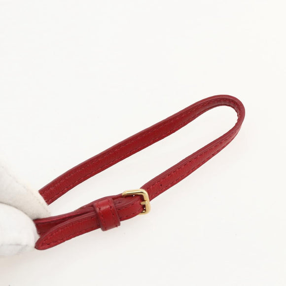 Miu Miu Pouch Nylon White Black Auth 175977A